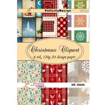 Felicita Design Christmas Clipart 6 stk A4 120g